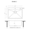 Ruvati 27 x 20 inch Drop-in 16 Gauge Stainless Steel Rounded Corners Topmount Kitchen Sink Single Bowl RVH8017 - alternate 2